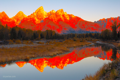 Item #200509270292: Autumn in Wyoming - Sunrise on Schwabacher Landing