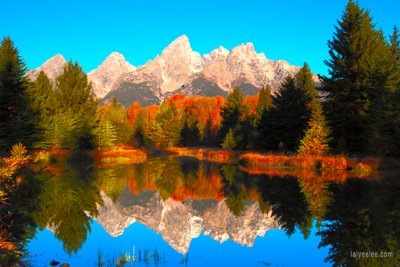 Item #200509270316: Autumn in Wyoming - Schwabacher Landing Morning