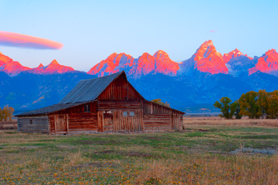 Item #200509300452: Autumn in Wyoming - Mormon Row Sunrise