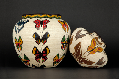 Item #201004240074: Panamanian Baskets - A Pair of Wounaan Baskets