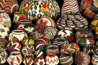 Item #201011152406: Panamanian Baskets - A Group of Wounaan Baskets